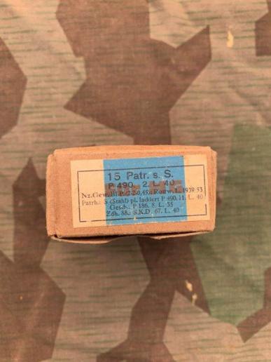 Original WW2 German Boxed 7.92mm Inert