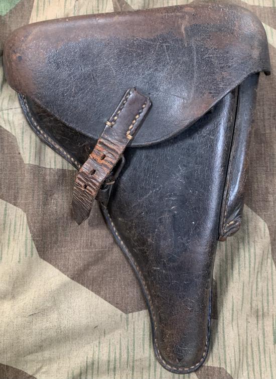 WWII German P08 Luger Leather Holster