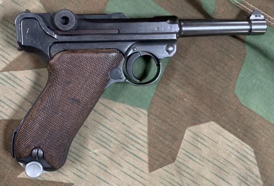 Deactivated WWII German P.08 Luger Pistol