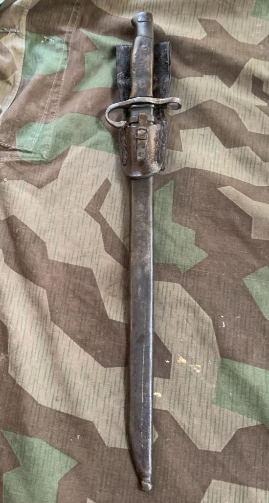 Arisaka Bayonet with rare original frog