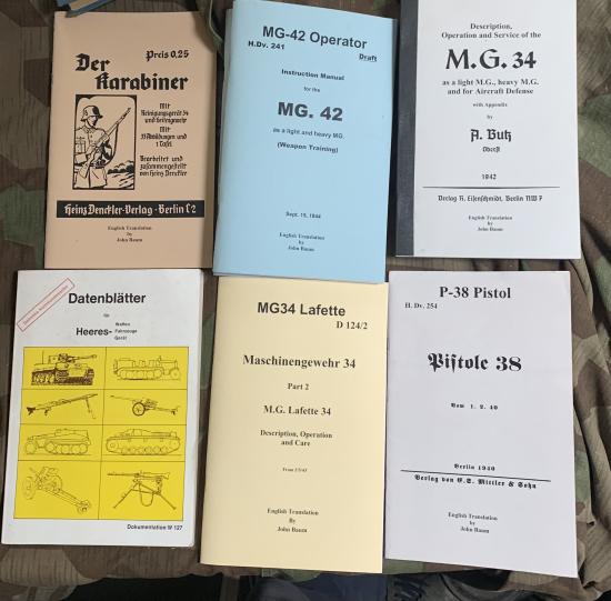 Various German Manuals Reprints