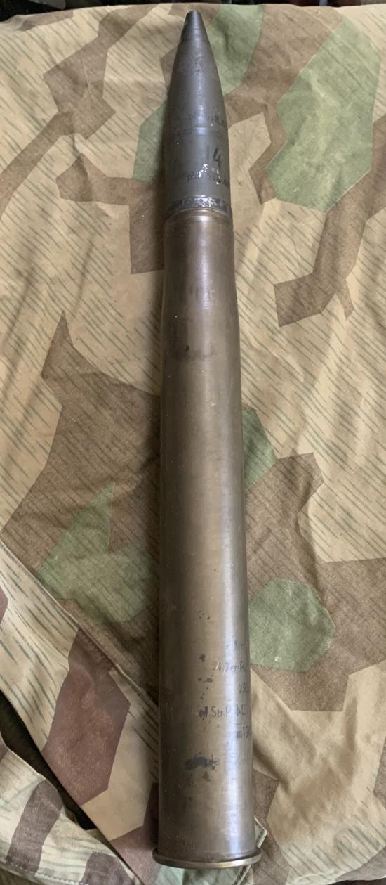 Rare German AT 4.7cm Inert Round