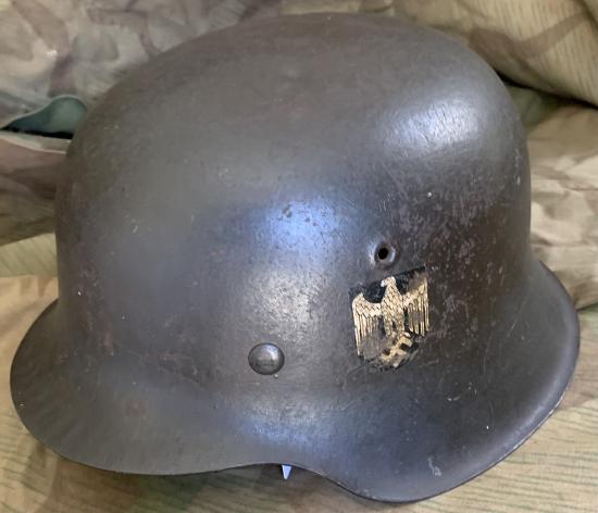 WW2 German Army Single Decal M42 Helmet