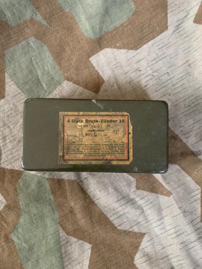 German SM35 Fuse tin