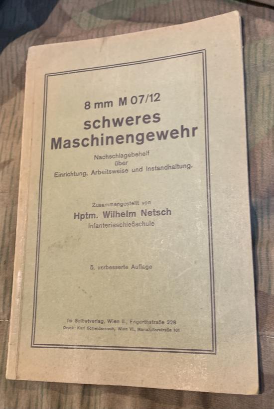 Rare Schwarslose M07/12 Manual