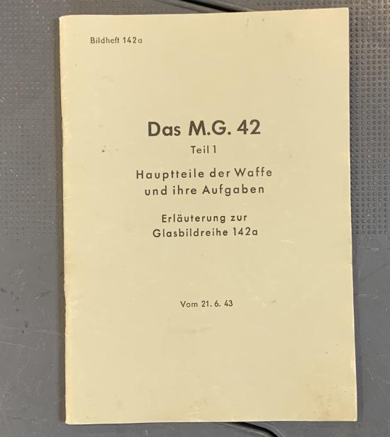 Rare original MG42 manual