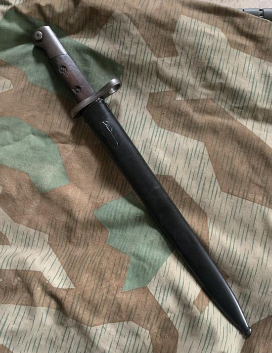 WW2 Solothurn MP34 bayonet