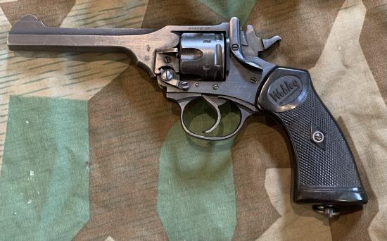 Deactivated WW2 British Webley MK IV revolver