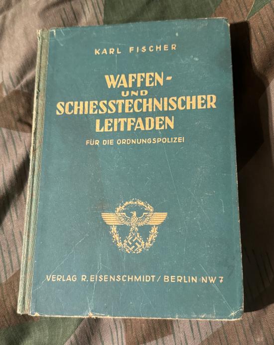 Rare SS Issued Police Weapons Manual Book