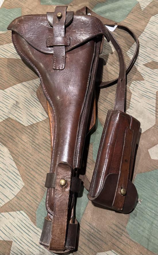 Exceptional Condition WW1 P.08 Artillery Luger Holster Stock Set
