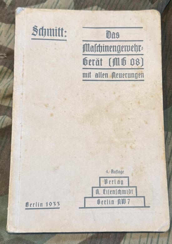 Rare MG08 Gerat Manual