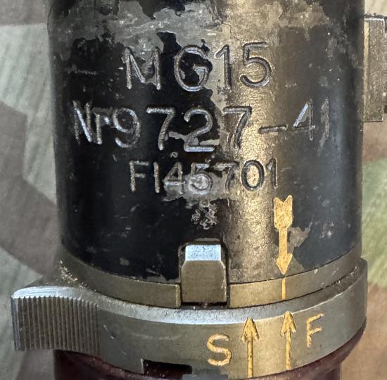 Deactivated Luftwaffe Issue MG15 Aircraft Machine Gun