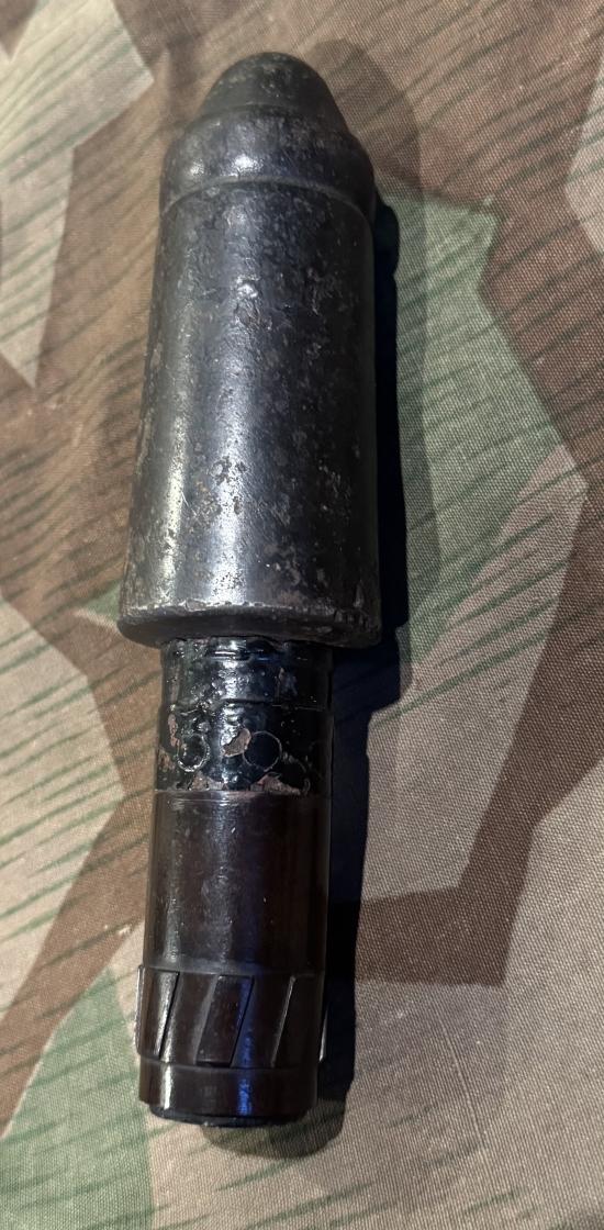 Inert WW2 German K98 Anti-tank rifle grenade