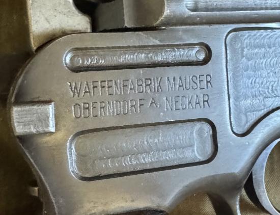 Deactivated WW1 C96 Pistol Complete Rig