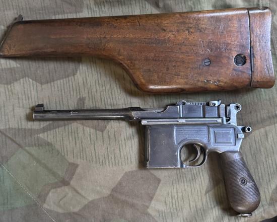 Deactivated WW1 German C96 Pistol with film provenance
