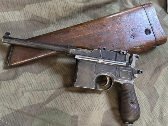 Deactivated WW1 German C96 Pistol with film provenance